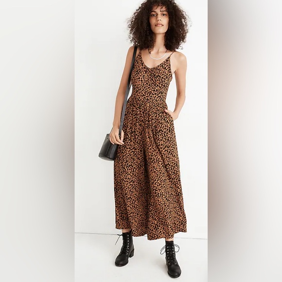 Madewell Pants - Madewell shirred wide leg cami jumpsuit